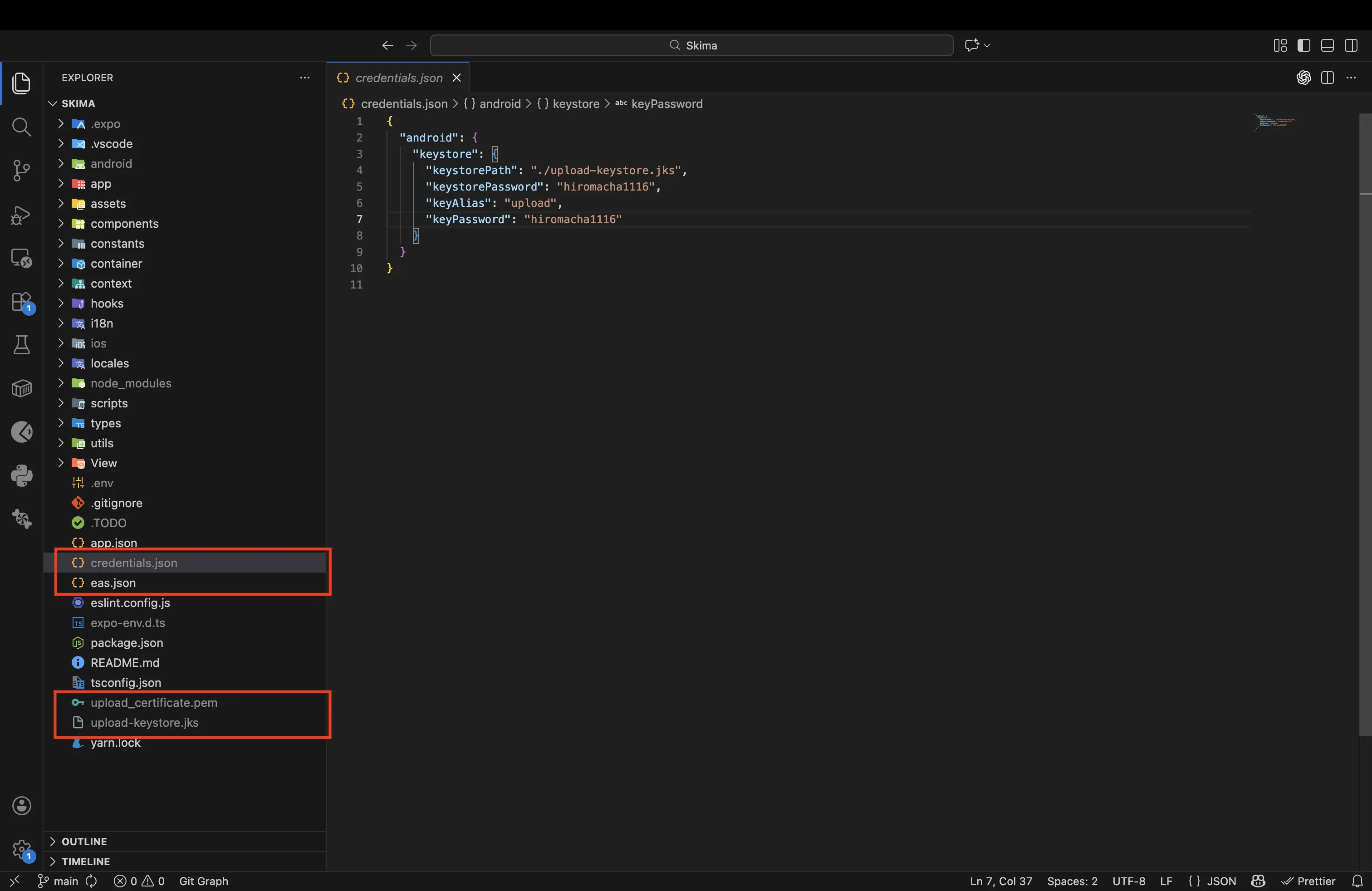 Expoプロジェクトのディレクトリ構造（新規作成ファイル含む）
